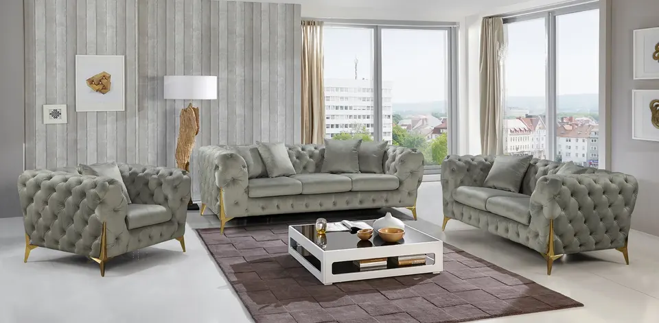 OEM Nontoxic Living Room Sofa Chair Set Multipurpose Anti Abrasion