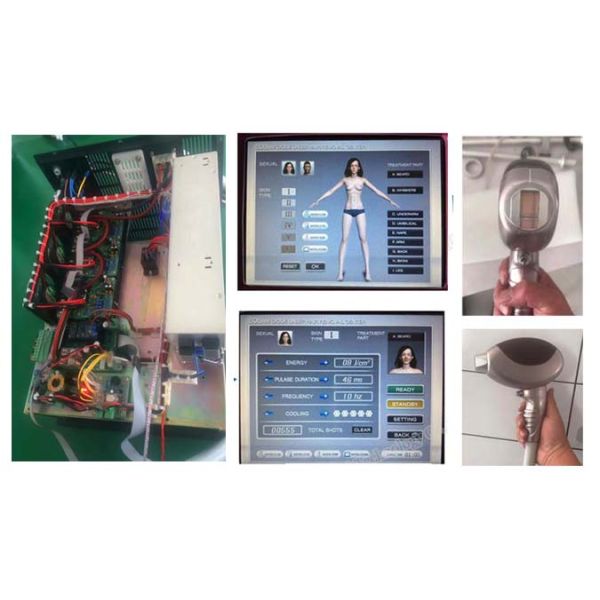 CE Approved Painfree Laser Hair Treatment Machine 808nm Used For Face Or Leg