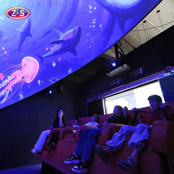 Seamless Immersive Interactive Dome Projection Display System for Resort