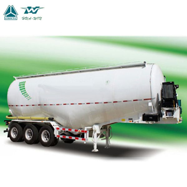 Sinotruk HOWO Bulk flour Bulk feed  Dry mortar  Powder Material Transporter Tank Truck Trailer for sale