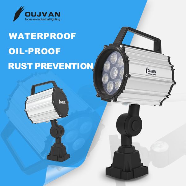 9W IP65 Industrial LED Machine Light 270° Adjustable Aluminum CNC Grinding Lamp FS/F5/F6L Customizable
