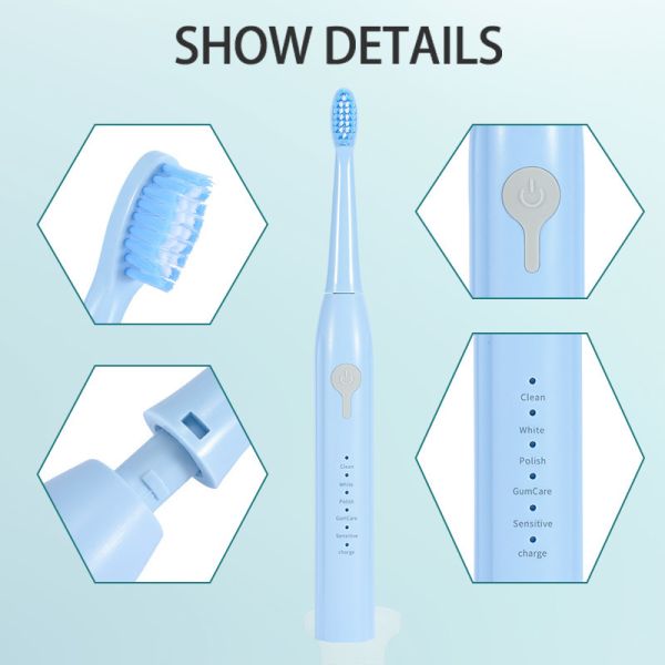 3.7V 1.8W Travel Electric Toothbrush Rechargeable For Home Hotel
