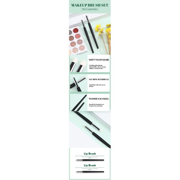 Макияж Шампань для глаз с алюминиевой решеткой и деревянной ручкой 100% синтетические волосы OEM ODM