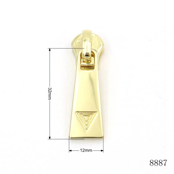 Engraved Metal Zipper Puller OEM Zipper Pulls For Bags And Handbags