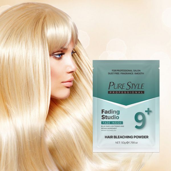 Poudre décolorante pour cheveux professionnelle de salon en vrac 50G qualité cosmétique