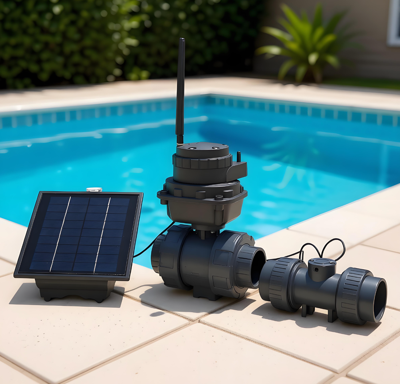 ETRANY LORA Operated Electric Actuator Ball Valve 2 Inch Port High Temp Water Reducing Irrigation 10-16Bar Pressure OEM Solar