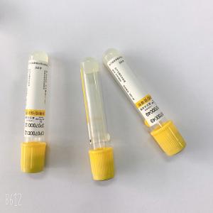 Disposable Gel And Clot Activator Tube Glass Yellow Cap Top