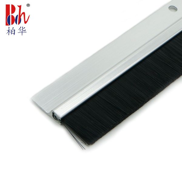 1000mm Aluminium Door Bottom Brush Strip Silver Door Sweep