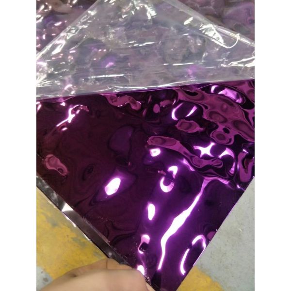 Non-Alloy Water Ripple Stamped Stainless Steel Sheet with Contemporary Design Style