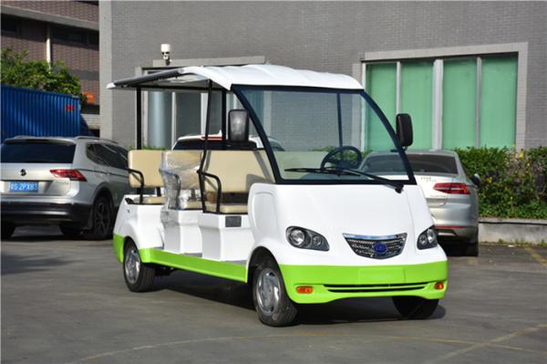 Curtis Controller 48V Electric Sightseeing Car / Electric Passage Car 8 Seaters With Onboard Charger