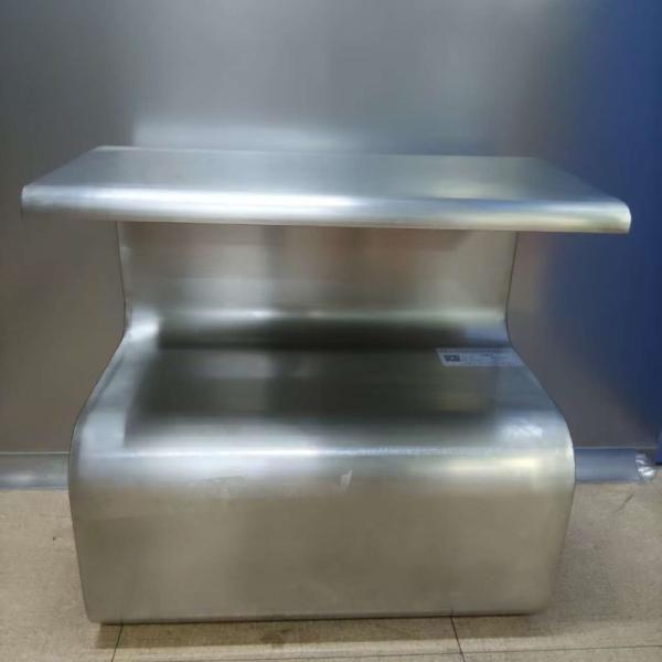 304 Stainless Steel S-Shaped Shoe Changing Stool for Cleanrooms
