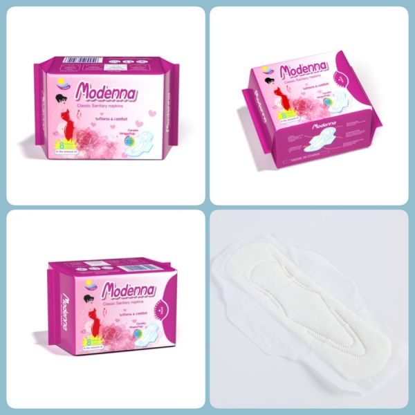 Хлопок санитарных пусковых площадок тампонов мяты обломока аниона органический для женщин