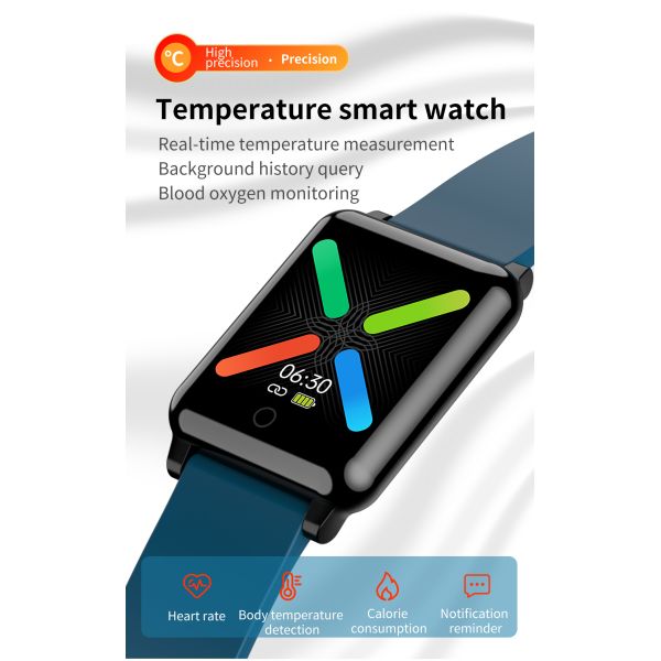 Magnetic Metal Watch Band F52 Accurate Temperature Measurement Smartwatch