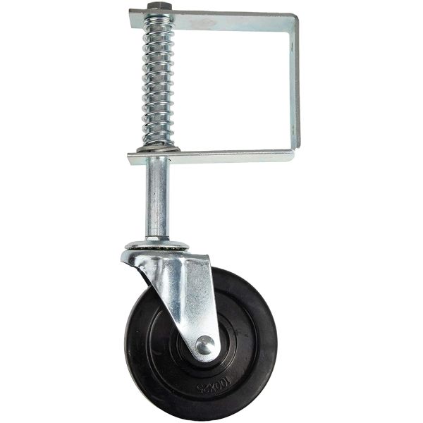 Дом Внешний сад Ограждение Воротное колесо в черном порошкообразном покрытии металлической скользящей конструкции