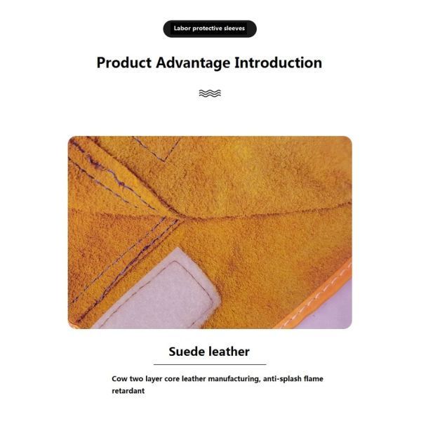 Удлинение коровьей шкуры электрическая сварка сварщик сварка высокотемпературный огнеупорный рабочий защитный рукав