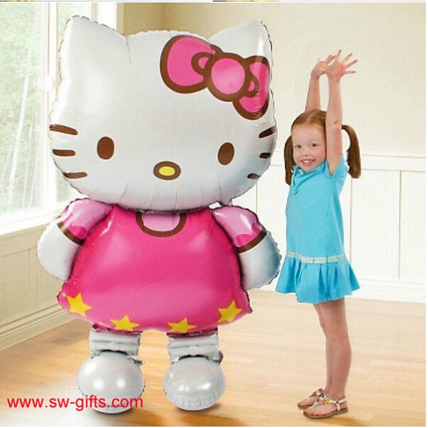 Hello Kitty Cat foil Balloons Cartoon Birthday Decoration Wedding Party Inflatable Balloon