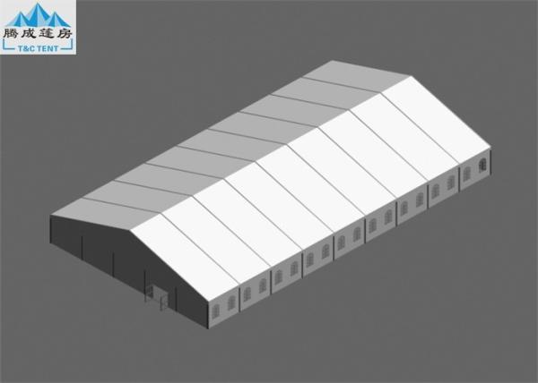 White PVC Roof Marquee Party Canopy Tent 25x45M Snow Resistant European Style