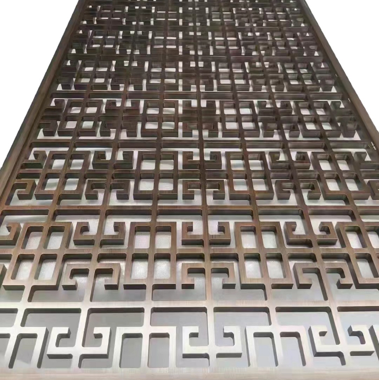 Tabique colgante de cobre amarillo del metal antiguo del estilo chino