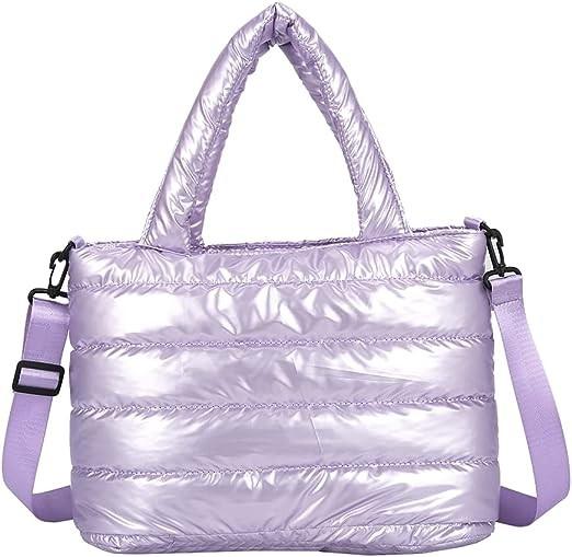 Custom Puff Print Cross Body Tote Bag Tear Resistant With Cotton Padded