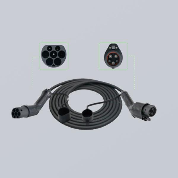 Thermoplastic Copper Alloy DC EV Charger Extension Cable Line 250A-600A