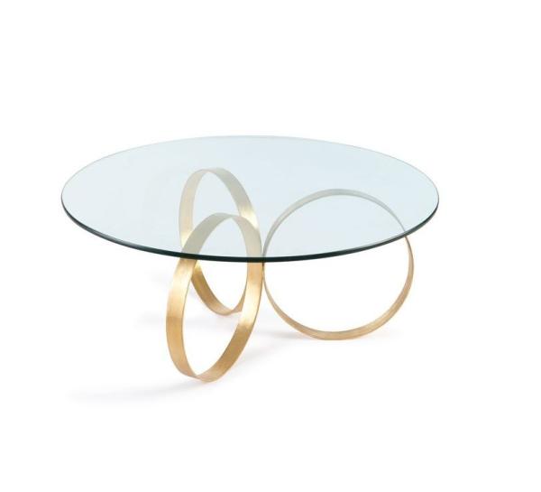 Hot selling Round Center Table Stainless Steel Base glass Top Coffee Tape Side Table