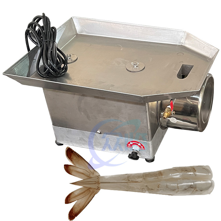 0.12KW Shrimp Cutting Equipment Industrial Shrimp Back Open Peeler