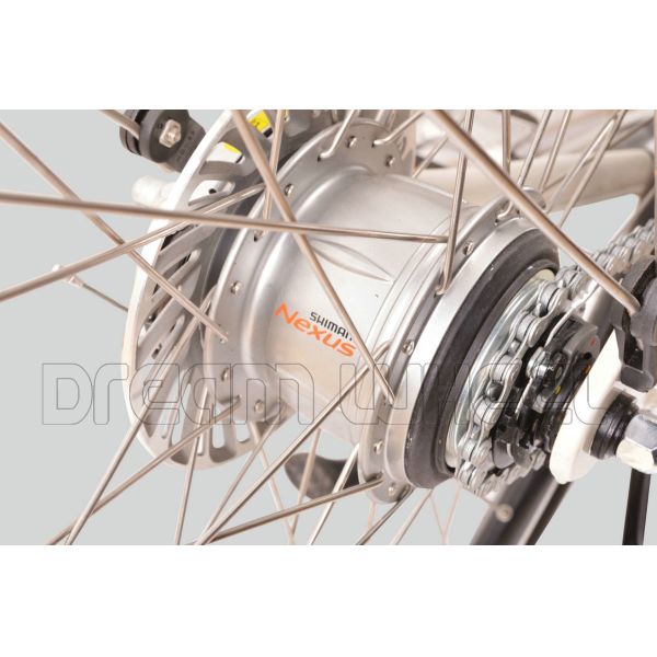25km/H Electric City Bicycle 700C Front Wheel Gear Motor Roller Brake