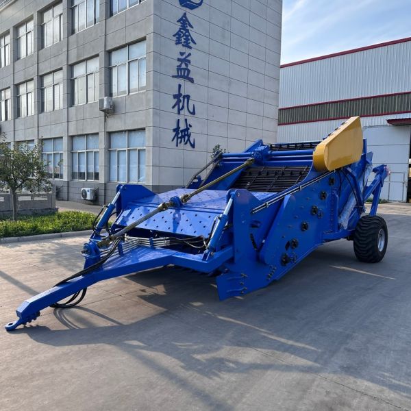 Heavy Duty 2m Working Width Tractor Stone Picker Machine with Hydraulic Dumping Hopper for Farms & Orchards