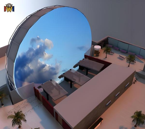 VR Dome Cinema with 4D Motion Seats for Theme Parks
