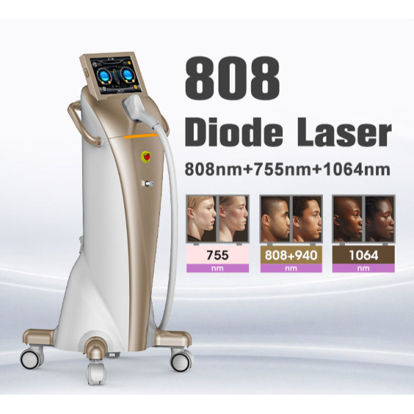 100 Million Shot Ice Cooling Skin Rejuvenation 755 940 1064 808nm Diode Laser Hair Removal Machine