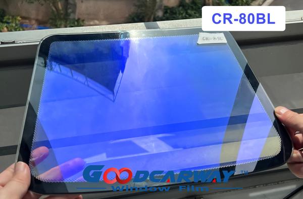 Blue Sky Color Car Window Film VLT 83% CR-80 BL Chameleon Film Visão clara 1,52m