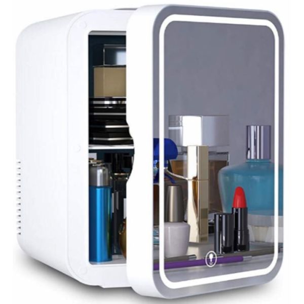 White 8 Liter 48 Watt  Small Refrigerator For Car 12V