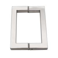 Amostra 1-3 dias úteis Manobra de aço inoxidável 304 cromo para porta de vidro temperado