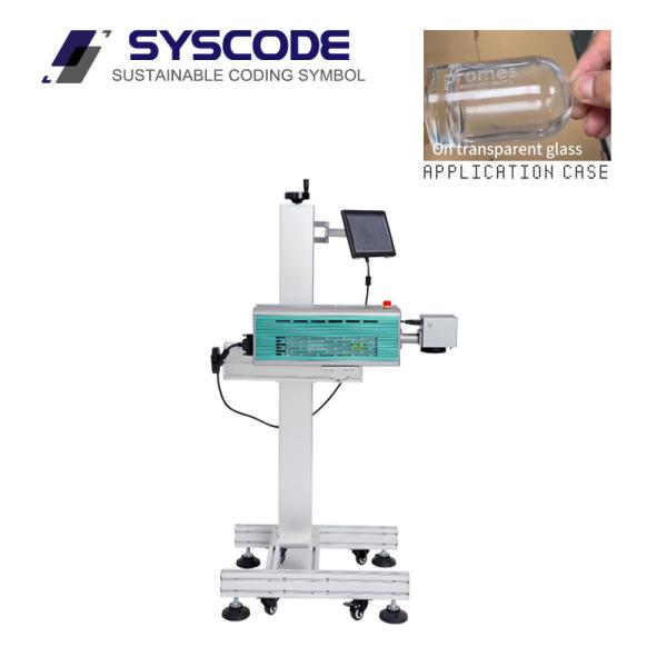 Plastic Bottles Co2 Laser Engraving Machine 220V 50HZ Water Cooled Long Lasting