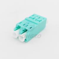 LC frente e verso ao adaptador de fibra ótica Unibody Shell plástico do acoplador do LC OM3