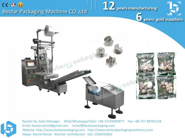 Furniture hardware counting and packing machine automatically