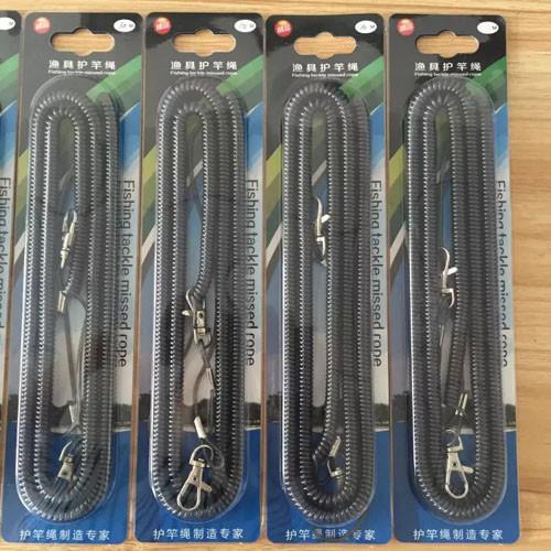 Customized plastic spiral coil lanyard tool strap lobster clip key ring in blister packing