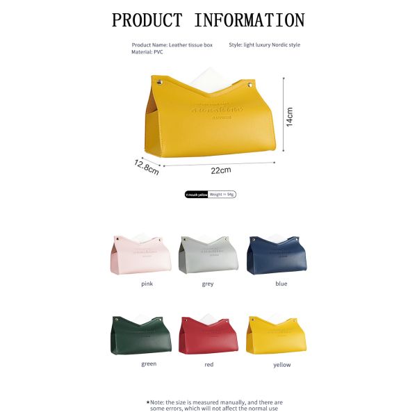 Простой стиль роскошный цветочный PU кожаный автомобиль туалет квадратный ткань бумаги коробка крышка держатель