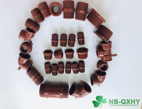 Flexible Pn16 Pph Pipe Fittings Threaded Coupling Adaptor for Hot and Cold Water Pipes