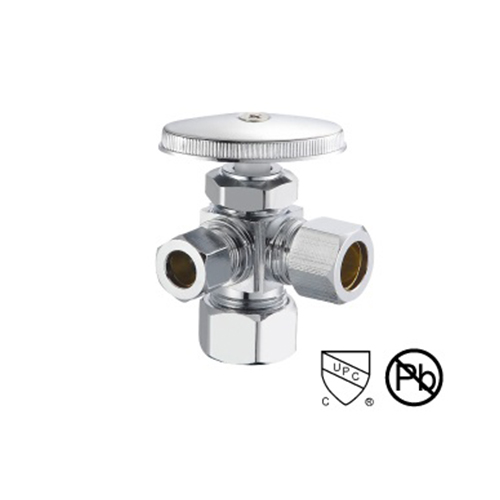 15 мм сварка латунь 3 пути угловой стоп клапан 1/2 дюйма женский / мужской нить