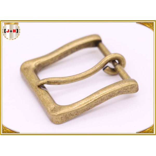 Античная латунная почищенная щеткой военная пряжка пояса для неподдельных кожаных поясов