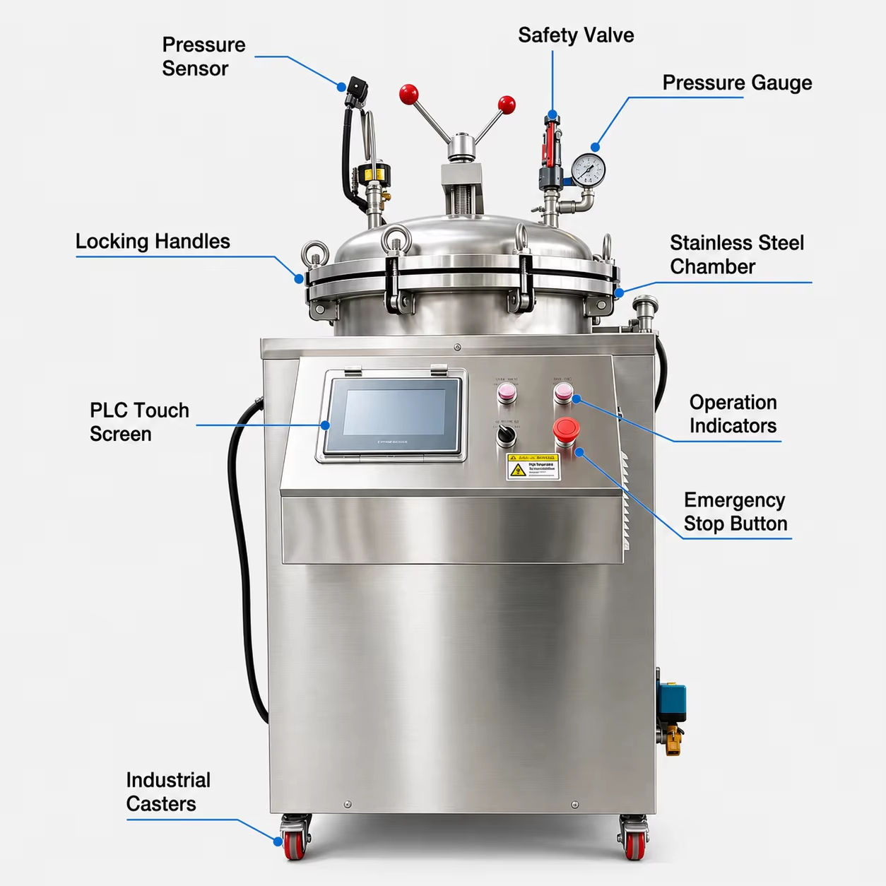 Steam Sterilizer Autoclave Retort Canning Machine For Food Processing and Preservation