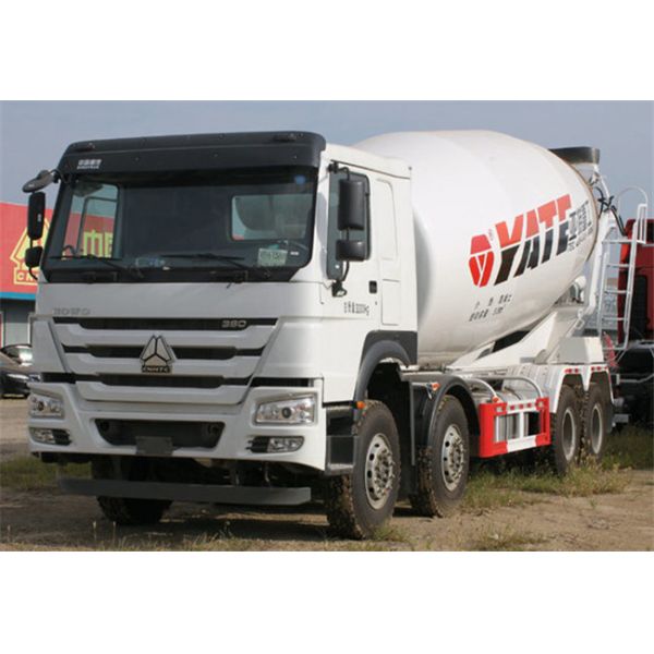 Camion concret jaune de mélangeur concret du matériel de construction 6x4 8m3 avec la pompe automatique