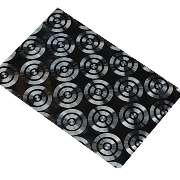 AISI 201 304 316 CD Polishing Black Titanium 3D Laser Ornamental Stainless Steel Sheet