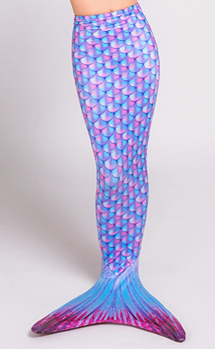 Pink Turquoise Childrens Mermaid Tails , Custom Mermaid Tails Easy Drying