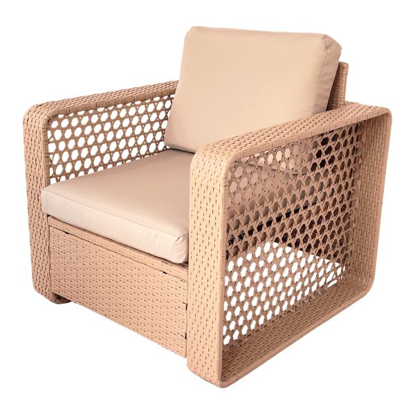 Factory New Style Set of 7 New Style Garland Weaving Rattan Wicker Garden Conversation Sofa Sets
