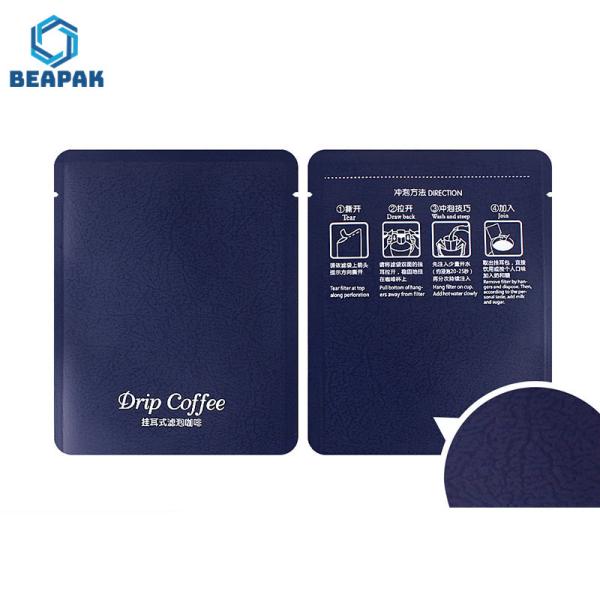 Non Ketene Kraft Drip Coffee Filter Bags Good Shrinkage