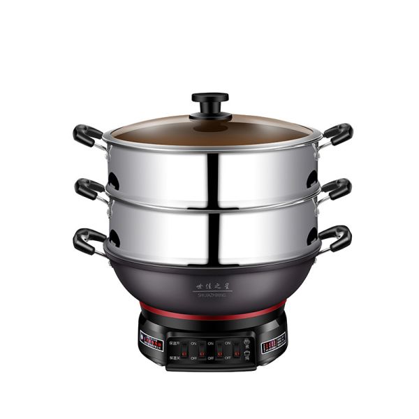 Intelligent Temperature Control Non-Stick Stainless Steel Fry Pan Set for 2021 Cooking