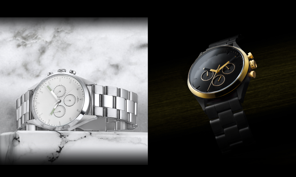 ODM stainless steel chain double face quartz watches bezel japan movt