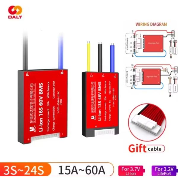 Daly Smart BMS for 500A Charge with Bluetooth and LCD